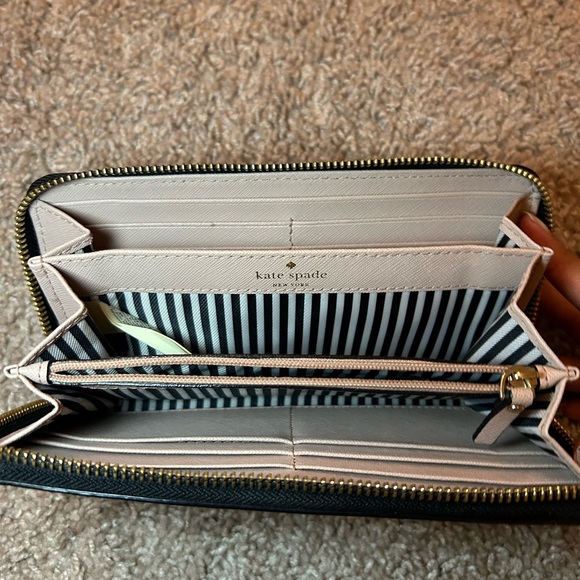 Kate Spade Black and Pink Wallet - Picture 2 of 5